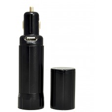 OREI 2000Mah Power Bank with Built-in Car Charger External Battery for Smartphones iPhone, Galaxy and More plus Emergency Low Power Flashlight